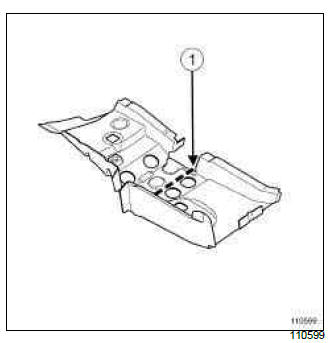 Renault Clio. Centre floor front side cross member