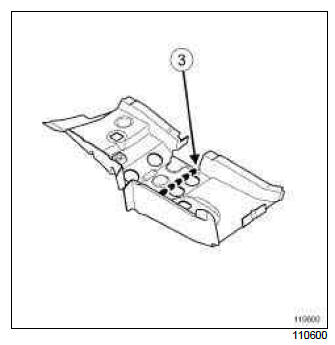 Renault Clio. Centre floor front side cross member