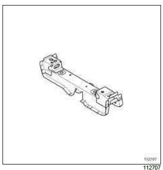 Renault Clio. Front cross member under front seat