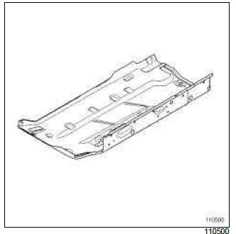 Renault Clio. Centre floor, side section