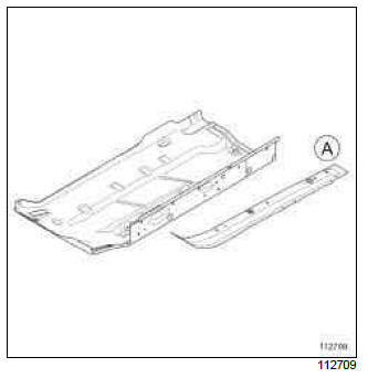 Renault Clio. Centre floor, side section