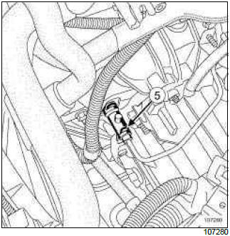 Renault Clio. Clutch circuit: Bleed