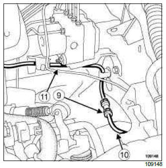 Renault Clio. Clutch circuit: Removal - Refitting