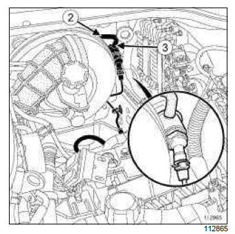 Renault Clio. Clutch circuit: Removal - Refitting