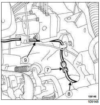 Renault Clio. Clutch circuit: Removal - Refitting