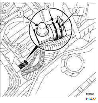 Renault Clio. Clutch master cylinder: Removal - Refitting