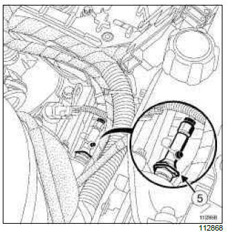 Renault Clio. Clutch master cylinder: Removal - Refitting