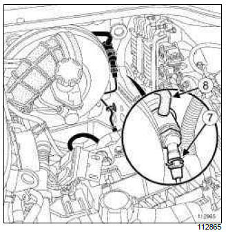 Renault Clio. Clutch master cylinder: Removal - Refitting