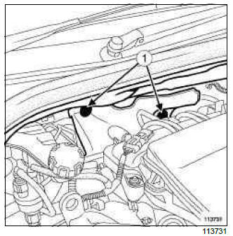 Renault Clio. Clutch master cylinder: Removal - Refitting