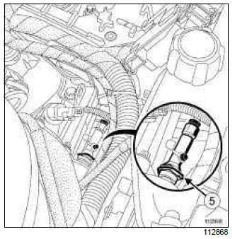 Renault Clio. Clutch master cylinder: Removal - Refitting