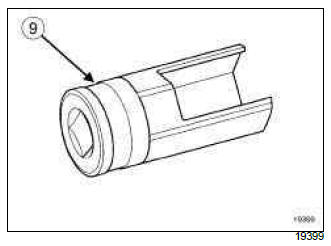 Renault Clio. Clutch master cylinder: Removal - Refitting