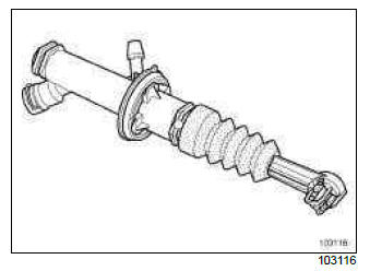 Renault Clio. Clutch master cylinder: Removal - Refitting