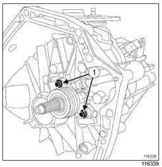 Renault Clio. Clutch thrust bearing: Removal - Refitting