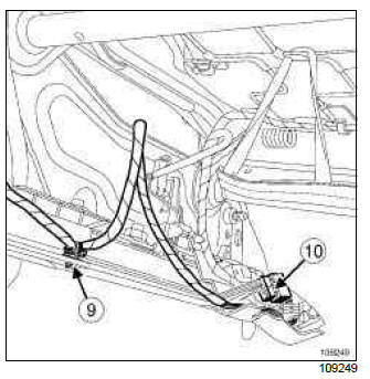 Renault Clio. Complete front seat: Removal - Refitting