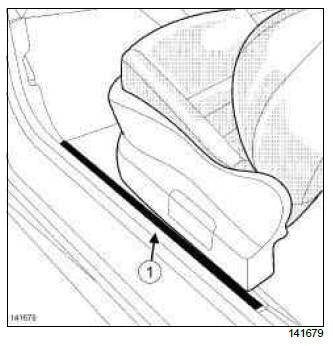 Renault Clio. Complete front seat: Removal - Refitting