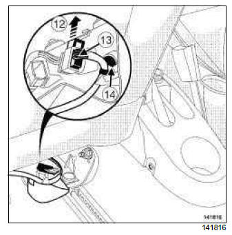 Renault Clio. Complete front seat: Removal - Refitting