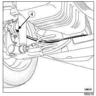 Renault Clio. Complete rear axle system: Removal - Refitting