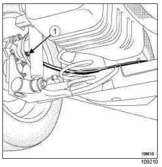 Renault Clio. Complete rear axle system: Removal - Refitting