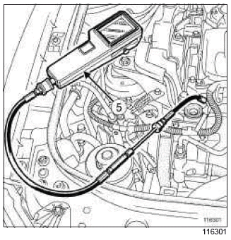 Renault Clio. Pressure at end of compression: Check