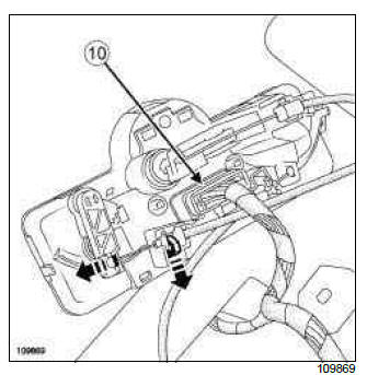 Renault Clio. Control panel: Removal - Refitting