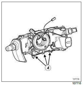 Renault Clio. Signals and lighting switch: Removal - Refitting