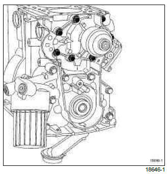 Renault Clio. Coolant pump: Removal - Refitting