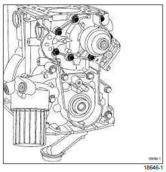 Renault Clio. Coolant pump: Removal - Refitting