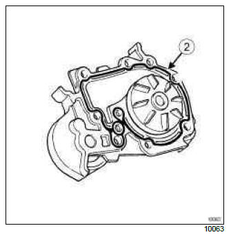 Renault Clio. Coolant pump: Removal - Refitting