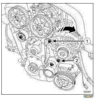 Renault Clio. Coolant pump: Removal - Refitting