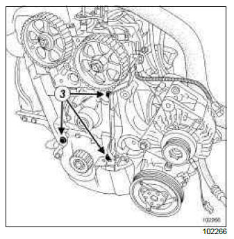 Renault Clio. Coolant pump: Removal - Refitting