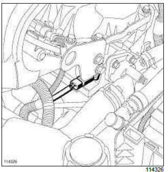 Renault Clio. Coolant temperature sensor: Removal - Refitting