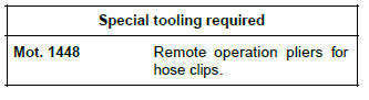 Renault Clio. Cooling radiator: Removal - Refitting