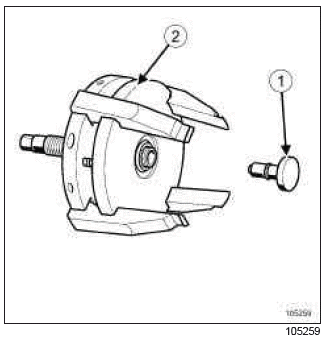 Renault Clio. Crankshaft seal, gearbox end: Removal - Refitting