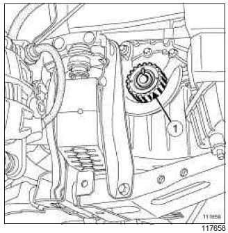 Renault Clio. Crankshaft seal on timing end: Removal - Refitting