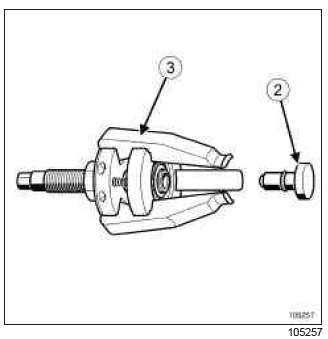 Renault Clio. Crankshaft seal on timing end: Removal - Refitting