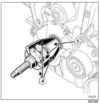 Renault Clio. Crankshaft seal on timing end: Removal - Refitting