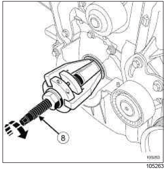 Renault Clio. Crankshaft seal on timing end: Removal - Refitting