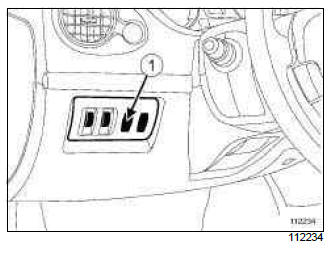 Renault Clio. Cruise control - speed limiter: List and location of components