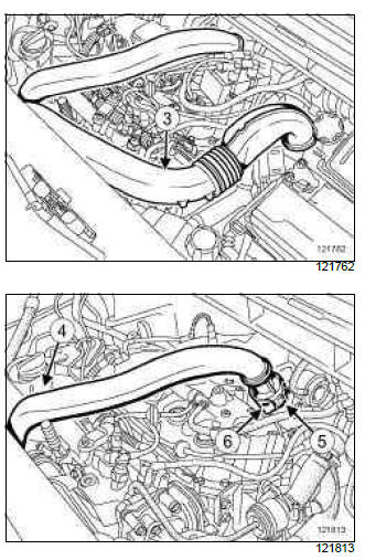 Renault Clio. Cylinder head: Removal - Refitting