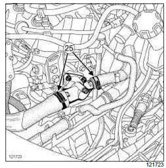 Renault Clio. Cylinder head: Removal - Refitting