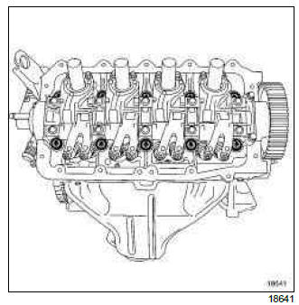 Renault Clio. Cylinder head: Removal - Refitting