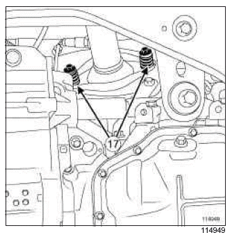 Renault Clio. Engine - gearbox assembly: Removal - Refitting