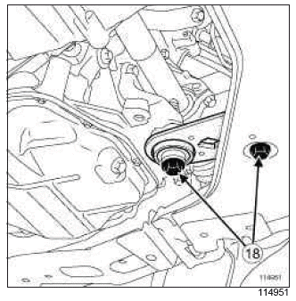 Renault Clio. Engine - gearbox assembly: Removal - Refitting