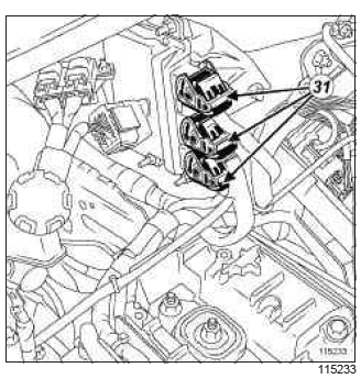 Renault Clio. Engine - gearbox assembly: Removal - Refitting