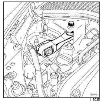 Renault Clio. Engine - gearbox assembly: Removal - Refitting