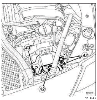 Renault Clio. Engine - gearbox assembly: Removal - Refitting