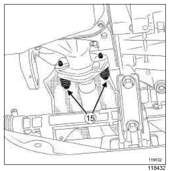 Renault Clio. Engine - gearbox assembly: Removal - Refitting