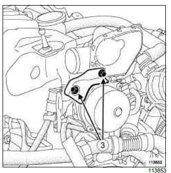 Renault Clio. Damper valve: Removal - Refitting