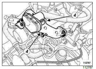 Renault Clio. Damper valve: Removal - Refitting
