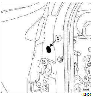 Renault Clio. Dashboard cross member: Removal - Refitting